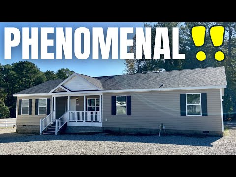 Phenomenal smaller double wide home! I'm digging this NEW house! Modular Home Tour