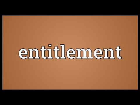 Entitlement Meaning