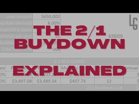 The 2/1 Buydown Mortgage Explained