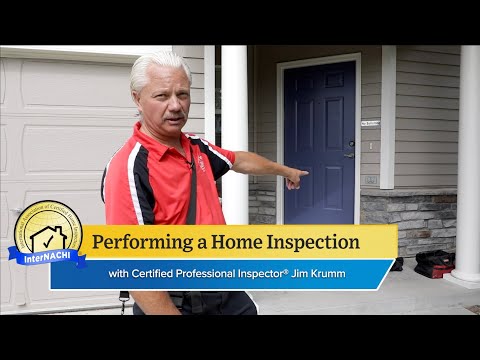 Performing a Home Inspection with InterNACHI® Certified Professional Inspector CPI® Jim Krumm.