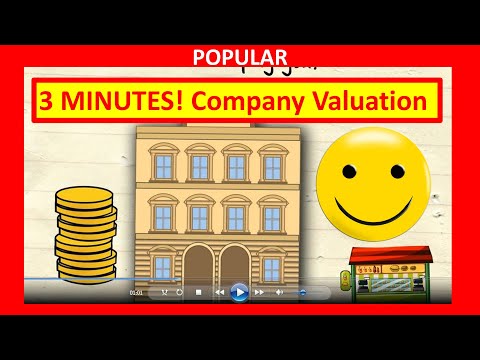 🔴  3 Minutes! How to Value a Company for Company Valuation and How to Value a Business