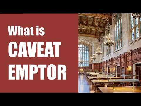 What is Caveat Emptor (buyer beware)? [legal terminology explained]