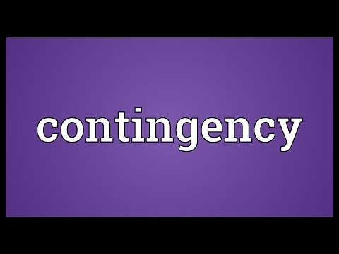 Contingency Meaning