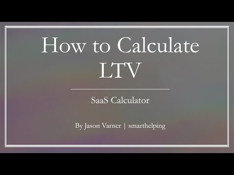 Customer Lifetime Value (LTV) Calculator for SaaS