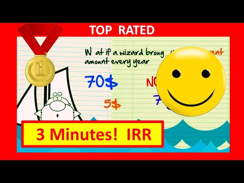 🔴 3 Minutes! Internal Rate of Return IRR Explained with Internal Rate of Return Example