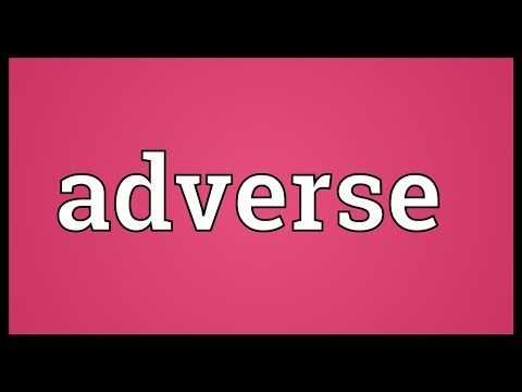 Adverse Meaning