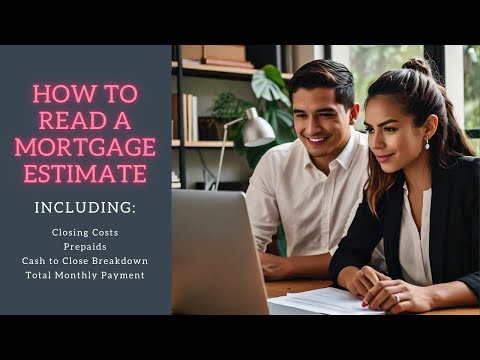 How to Read a Mortgage Estimate