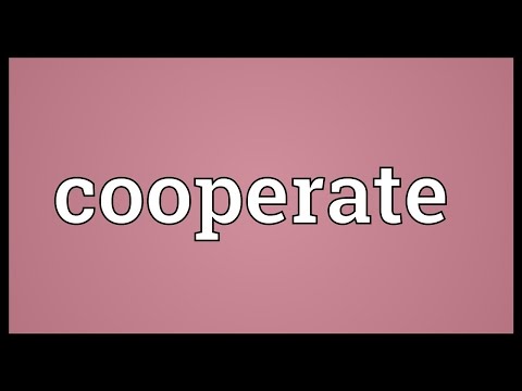 Cooperate Meaning