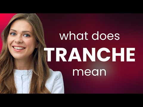 Tranche | definition of TRANCHE