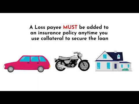 What is a loss payee on an insurance policy?