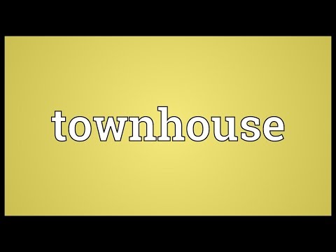 Townhouse Meaning