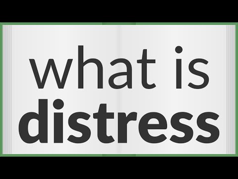 Distress | meaning of Distress