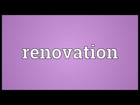 Renovation Meaning