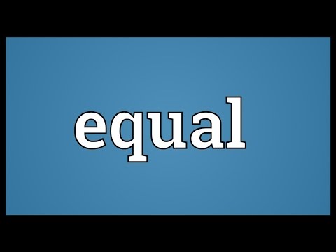 Equal Meaning