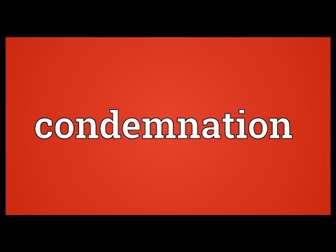 Condemnation Meaning