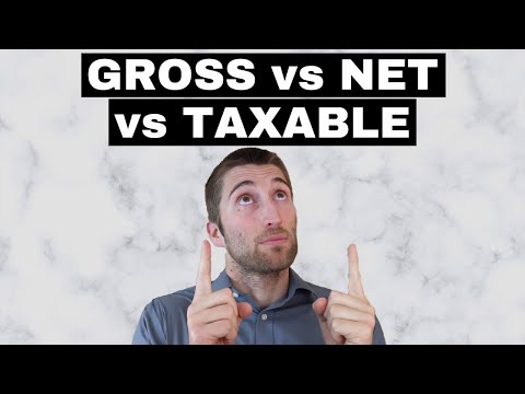 Difference In Gross, Net, and Taxable Income (Must Learn!)