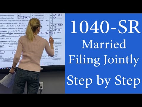 1040sr for Seniors.  Step by Step Walkthrough of Senior Tax Return 1040SR. New IRS Form 1040-SR