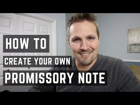 How to Create A Promissory Note