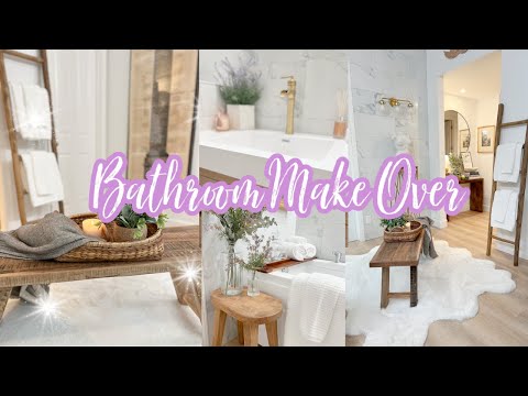 🧖‍♀️ BRAND NEW BATHROOM REMODEL CLEAN AND DECORATE