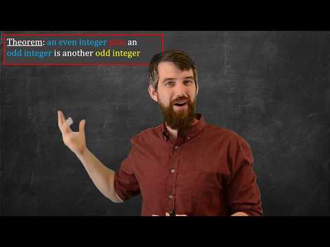 How to Prove Math Theorems | 1st Ex: Even + Odd = Odd