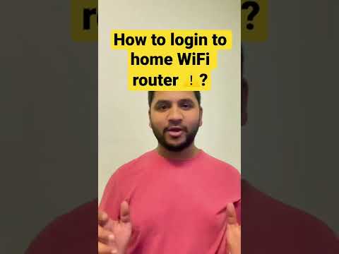 How to login to home WiFi router ?💻💻💻💻 | 4K