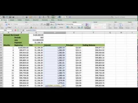 How to build an Amortization table in EXCEL (Fast and easy) Less than 5 minutes