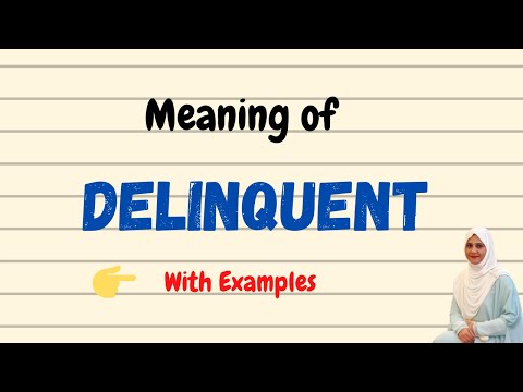 Daily vocabulary | Delinquent Meaning | Vocabgram