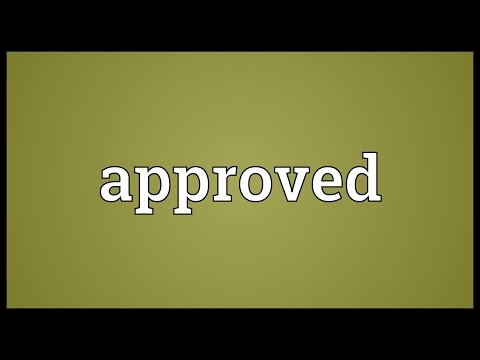 Approved Meaning