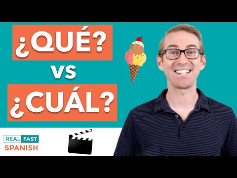 QUÉ vs CUÁL - When to Use “What” and “Which”