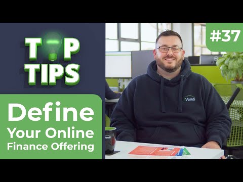 iVendi top Tips: Define Your Finance Offering