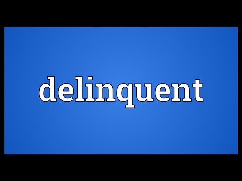 Delinquent Meaning