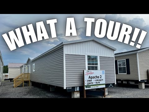 Maybe the SINGLE WIDE mobile home tour of the year! 2 & 3 bedroom Prefab Houses!