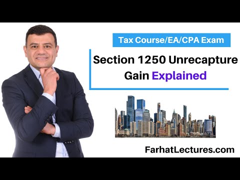 Section 1250 Unrecapture Gain. CPA Exam.