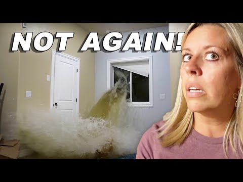 Water In Our New Basement! Heavy Rainstorm FLOODED Our House Again!