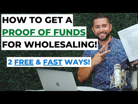 How To Get A Proof of Funds Letter For Wholesaling (FREE!)