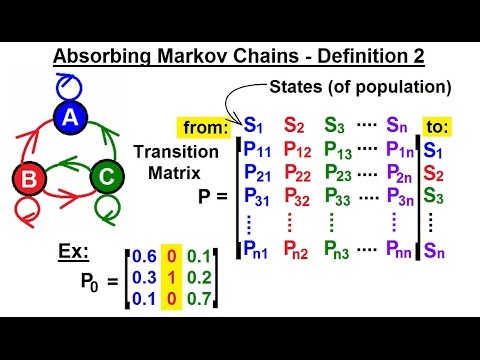 Prob & Stats - Markov Chains (20 of 38) Absorbing Markov Chains - Definition 2