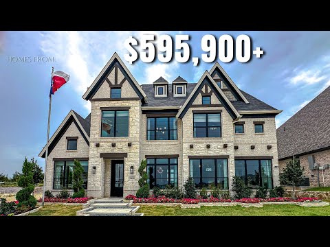 BRAND NEW LUXURY MODEL HOUSE TOUR NEAR MANSFIELD TEXAS FROM $595,900+ | Texas Real Estate