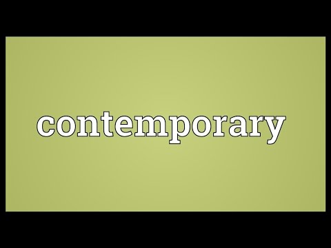 Contemporary Meaning