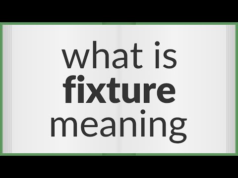 Fixture | meaning of Fixture