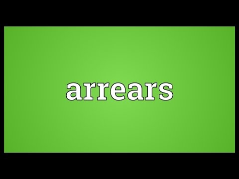 Arrears Meaning