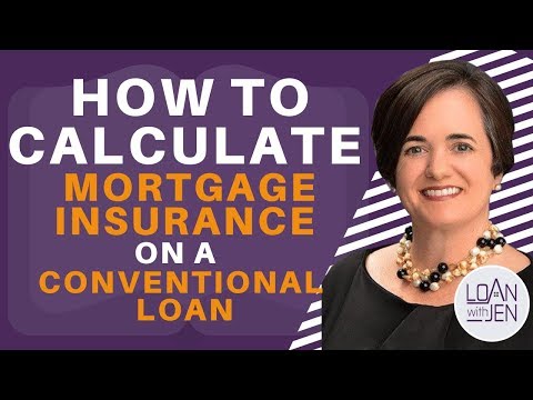 How to Calculate Mortgage Insurance on a Conventional Loan | #loanwithjen #mortgageinsurance