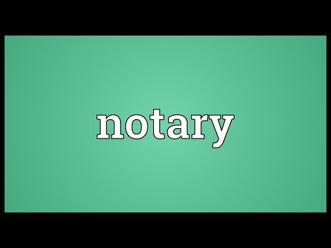 Notary Meaning