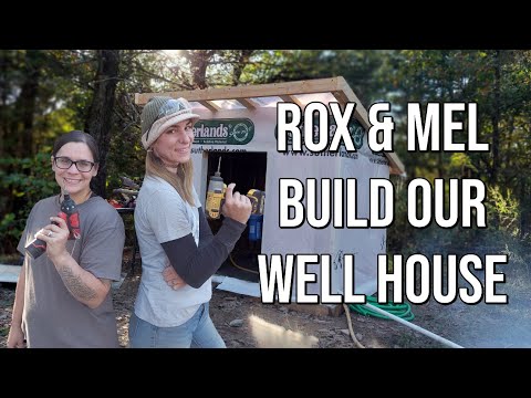 Two Girls Build a Well House Pt 1| Building A Well House Arkansas Property