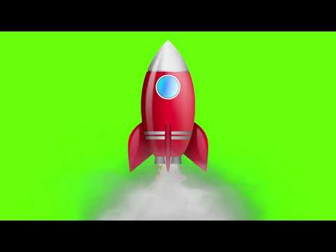 Green screen 4k animation rocket || No copyright