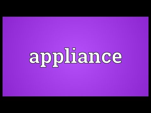 Appliance Meaning