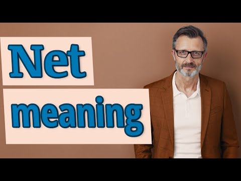 Net | Meaning of net