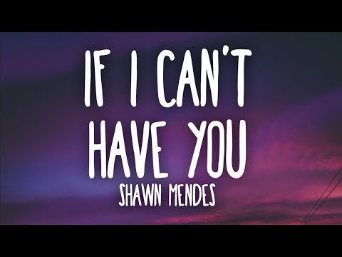 Shawn Mendes - If I Can't Have You (Lyrics)