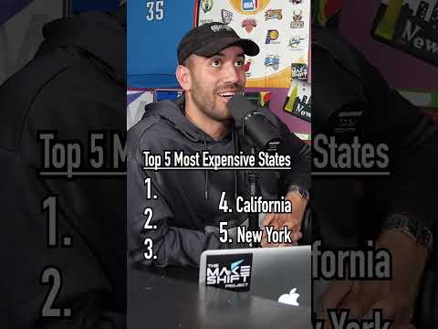 The MOST EXPENSIVE STATES to Live in in the USA! #shorts #top5 #expensive #realestate #costofliving