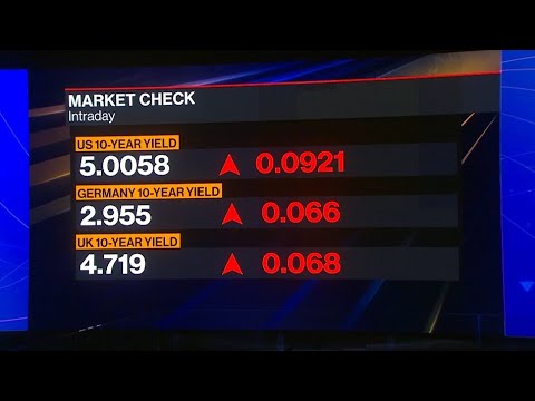 Treasury 10-Year Yield Tops 5% for First Time Since 2007