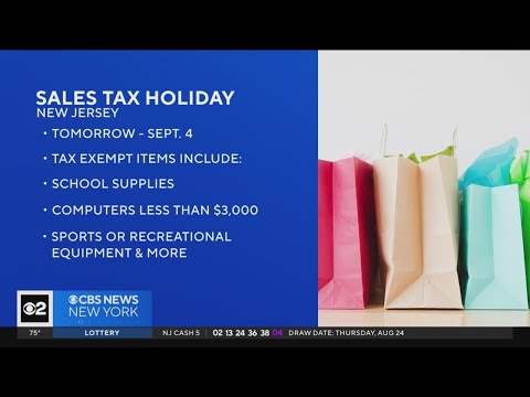 New Jersey sales tax holiday starts 8/26